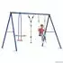 vidaXL Spielturm Schaukelset mehrfarbig, Stahl und PE (3429823)