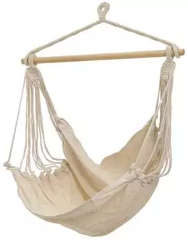 Fujitsu Borneo H&auml;ngesessel/Schaukel, Holz, 100x130cm (73736)