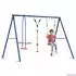vidaXL Spielturm Schaukelset mehrfarbig, Stahl und PE (3429827)