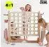 HyperMotion Kinderspielzentrum 4-in-1 mit Basketball, 4 Gewinnt, Ringwurf & Minigolf, höhenverstellbar