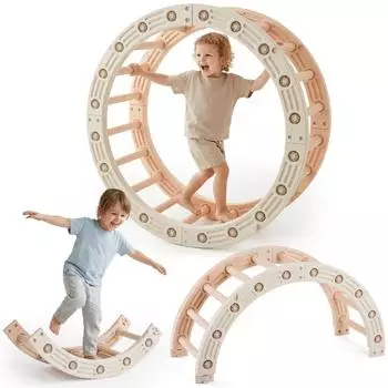 HyperMotion Motorikwürfel Kinder Kletterbogen 4-in-1 HDPE 110cm