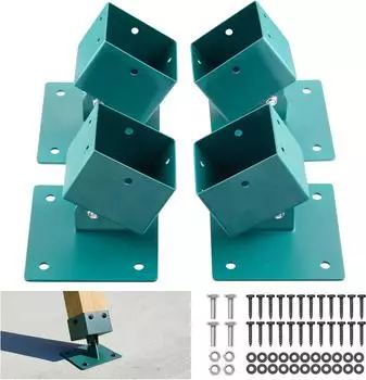 VEVOR Schaukelhalterung Edelstahl 567kg 45-60°, 4er-Set (91x91mm)