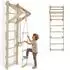 TecTake Sprossenwand Matterhorn 4in1 Holz, hellbraun, für Kinder (Matterhorn)