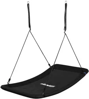 Relaxdays Nestschaukel eckig, 150x80cm, 150kg, schwarz