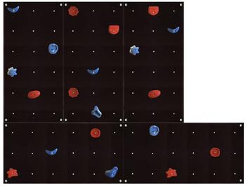 Gartenpirat Kletterwand OW5 mit 20 Griffen (GP5215)