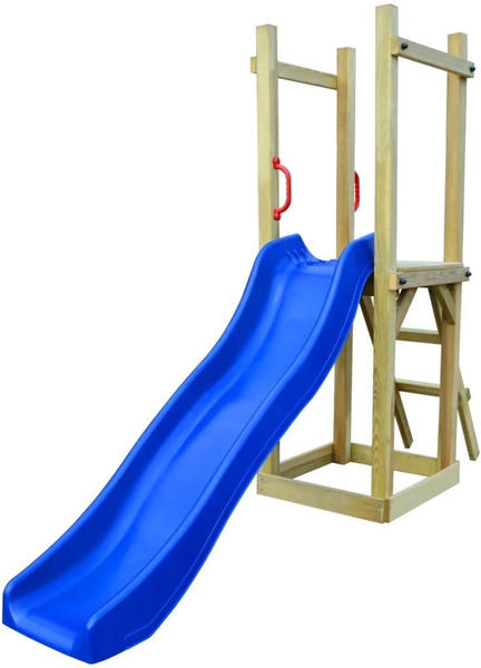 vidaXL Playhouse with slide ladder 237 x 60 x 175 cm FSC pinewood