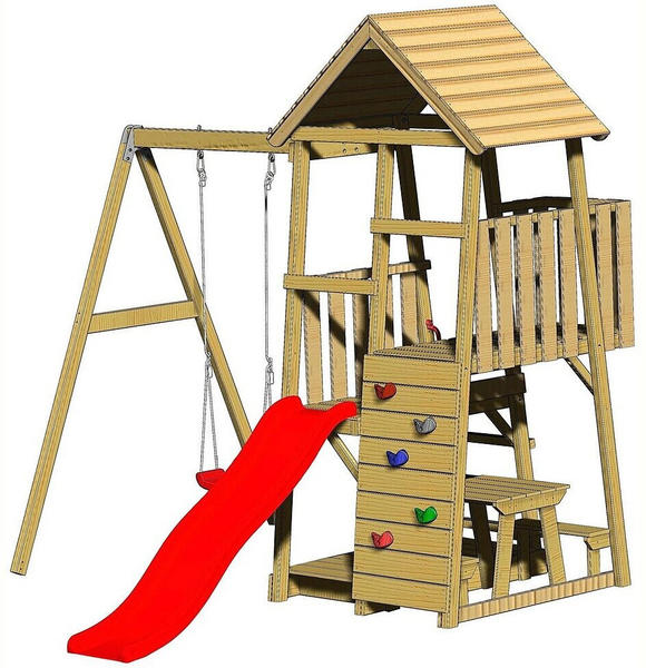 Wendi Toys Spielturm Gorilla rot