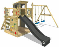 Spielturm Kletterger&uuml;st Smart Camp Mit Schaukel & Rutsche, Baumhaus Mit...