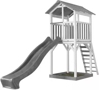 AXI Spielturm Beach Tower wei&szlig;/grau - graue Rutsche