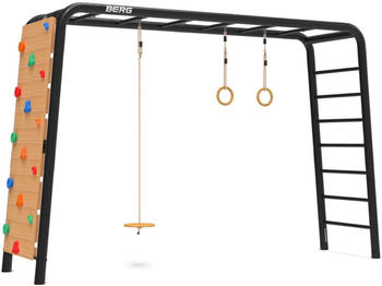 Berg PlayBase Large Reck/Leiter mit Tellerschaukel, Ringen & Kletterwand