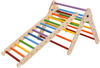 KateHaa Wooden Pikler triangle + ladder rainbow