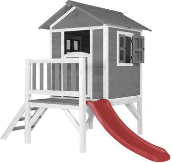 AXI Spielhaus Beach Lodge XL mit Rutsche grau/rot