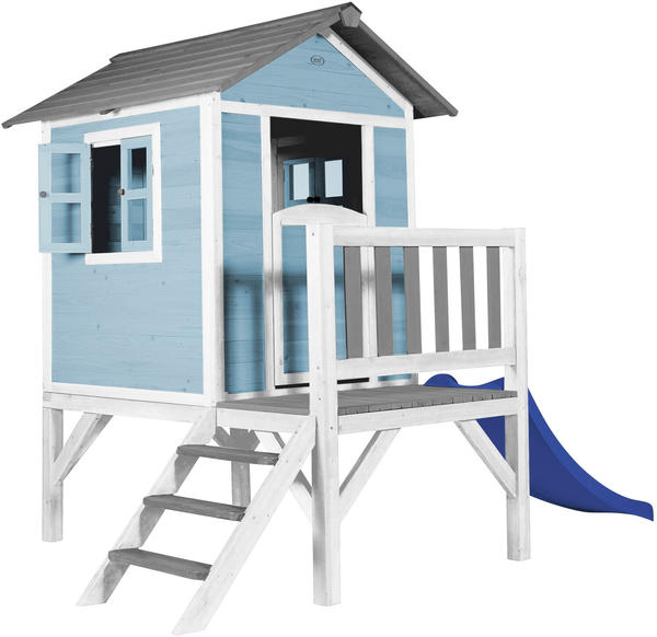 AXI Spielhaus Lodge XL in Blau mit Rutsche in Blau (C050.002.31)