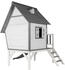 AXI Spielhaus Cabin XL weiß mit Rutsche in grau (C050.004.80)