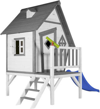 AXI Spielhaus Cabin XL weiß mit Rutsche in blau (C050.004.30)