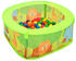 vidaXL Bällebad mit 300 Bällen für Kinder 75x75x32cm