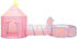 vidaXL Spielzelt für Kinder 301x120x128cm Rosa (93677)
