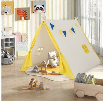 Costway Tipi Zelt für Kinder Beige (TP10145BE)
