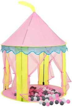 vidaXL Kinder-Spielzelt mit 250 Bällen 100x100x127cm Rosa (3107747)