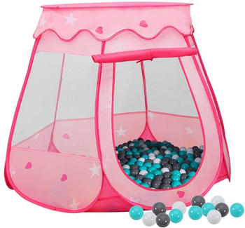 vidaXL Kinder-Spielzelt mit 250 Bällen 102x102x82cm Rosa (3107725)