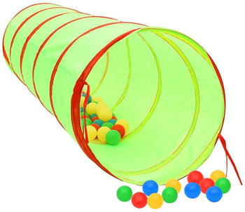 vidaXL Spieltunnel für Kinder 175cm Polyester Grün (93684)