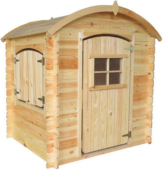 Timbela Kinderspielhaus aus Holz M505 mit Boden 112x146x145cm