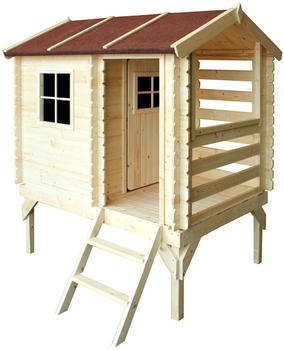 Timbela Kinderspielhaus mit Leiter M501B 146x181x205cm