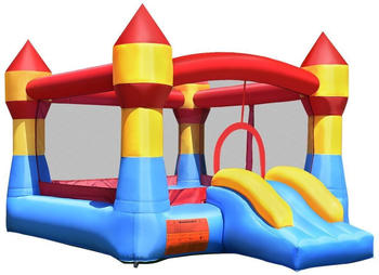 Costway Hüpfburg Komplett-Set mit Rutsche 370x280x230cm Bunt (OP70020)