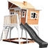 AXI Max Spielhaus Braun - Weiß mit Grauer Rutsche 193 x 432 x 288 cm (A030.150.81 )