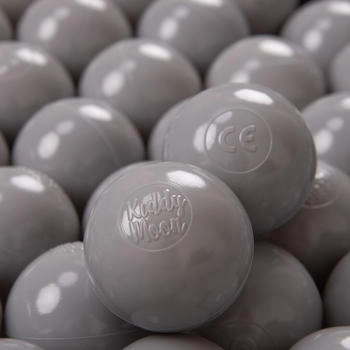 KiddyMoon 1200 Kinder Bälle für Bällebad ∅ 6cm grau