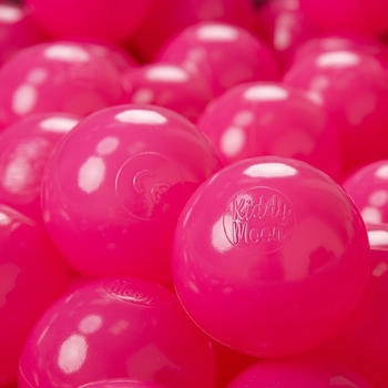 KiddyMoon 300 Kinder Bälle für Bällebad ∅ 7cm dunkel pink