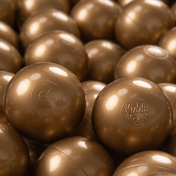 KiddyMoon 700 Kinder Bälle für Bällebad ∅ 7cm golden