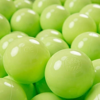 KiddyMoon 700 Kinder Bälle für Bällebad ∅ 7cm hellgrün