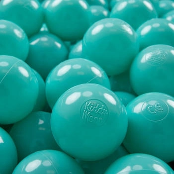 KiddyMoon 700 Kinder Bälle für Bällebad ∅ 7cm helltürkis