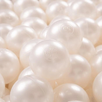 KiddyMoon 700 Kinder Bälle für Bällebad ∅ 7cm perle