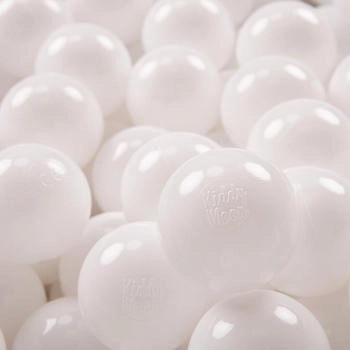 KiddyMoon 700 Kinder Bälle für Bällebad ∅ 7cm weiß