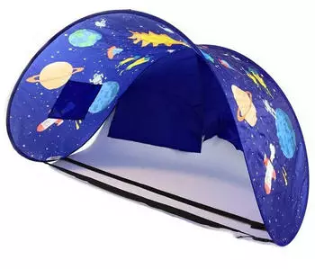 Venteo Sleepfun Tent Pop-Up Bettzelt Party Planet mit Nachtlicht, Blau (Sleepfun Tent)