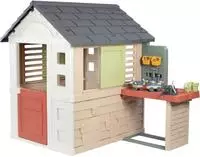 Smoby Spielhaus "Smoby Life Natur mit Werkstatt" Made in Europe
