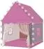 Kruzzel Kinderspielzelt Prinzessinnenhaus rosa, faltbar, mit LED-Lichterkette (22653)