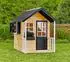 Tchibo ZWERKULES Spielhaus Holli 137x121x140cm mit Veranda grau (ZW373)