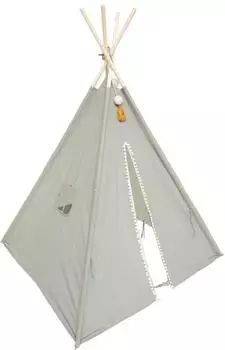 Atmosphera Wapi Tipi f&uuml;r Kinder 120x120x160cm blau (ATM23-174246A)