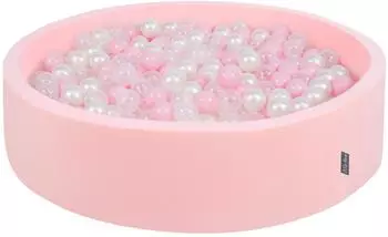 KiddyMoon Bällebad rund 120x30cm, 300 Bälle ∅7cm, rosa (120-OK30D-024)