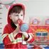 Relaxdays Feuerwehr-Spielzelt für Kinder, rot, Polyester
