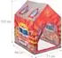 Relaxdays Feuerwehr-Spielzelt für Kinder, rot, Polyester