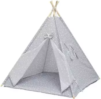 babyGO Little Tent Spielzelt (Tippi), grau