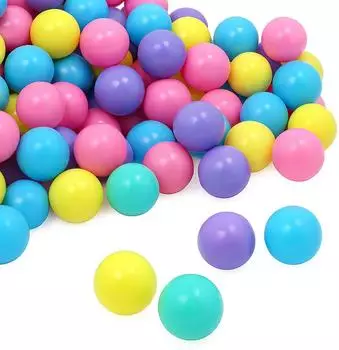 LittleTom 100 bunte B&auml;llebad-B&auml;lle 7cm, Plastik (17459)