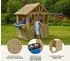 TP Toys Cubby Kinder-Spielhaus mit Spielküche, Holz (622U)