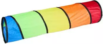 Relaxdays Krabbeltunnel bunt, 180x46x46cm