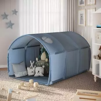 VitaliSpa Kubby Tunnelzelt blau 100x80cm mit Fenster (55818)