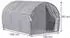 VitaliSpa Kubby Tunnelzelt grau 100x80cm mit Fenster und Netz (55817)